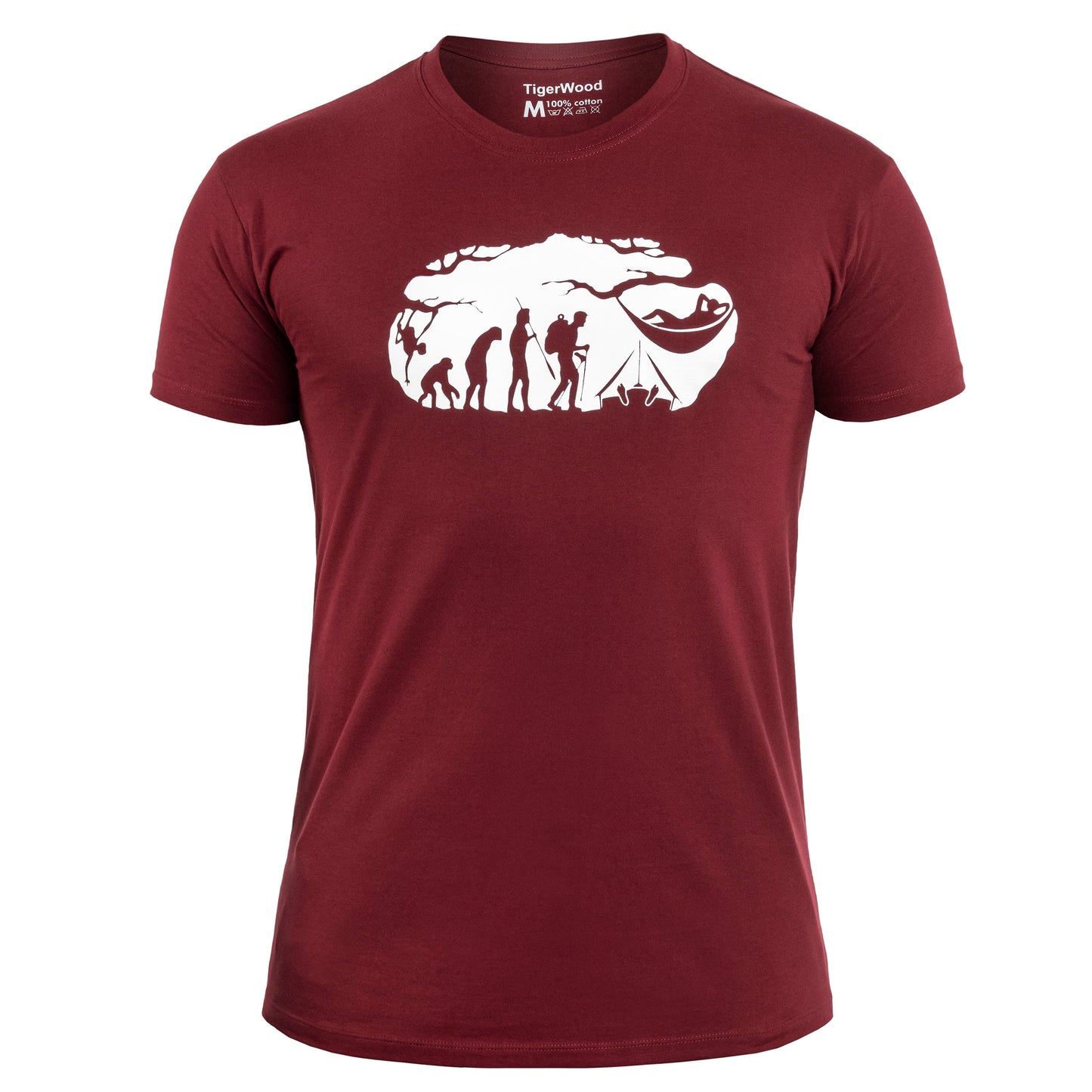 Koszulka T-Shirt TigerWood Bushcraft Evolution - Bordowa
