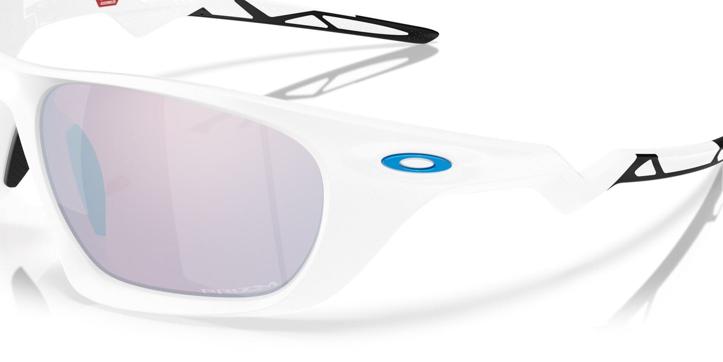 Okulary przeciwsłoneczne Oakley Lateralis - Matte White/Prizm Snow Sapphire