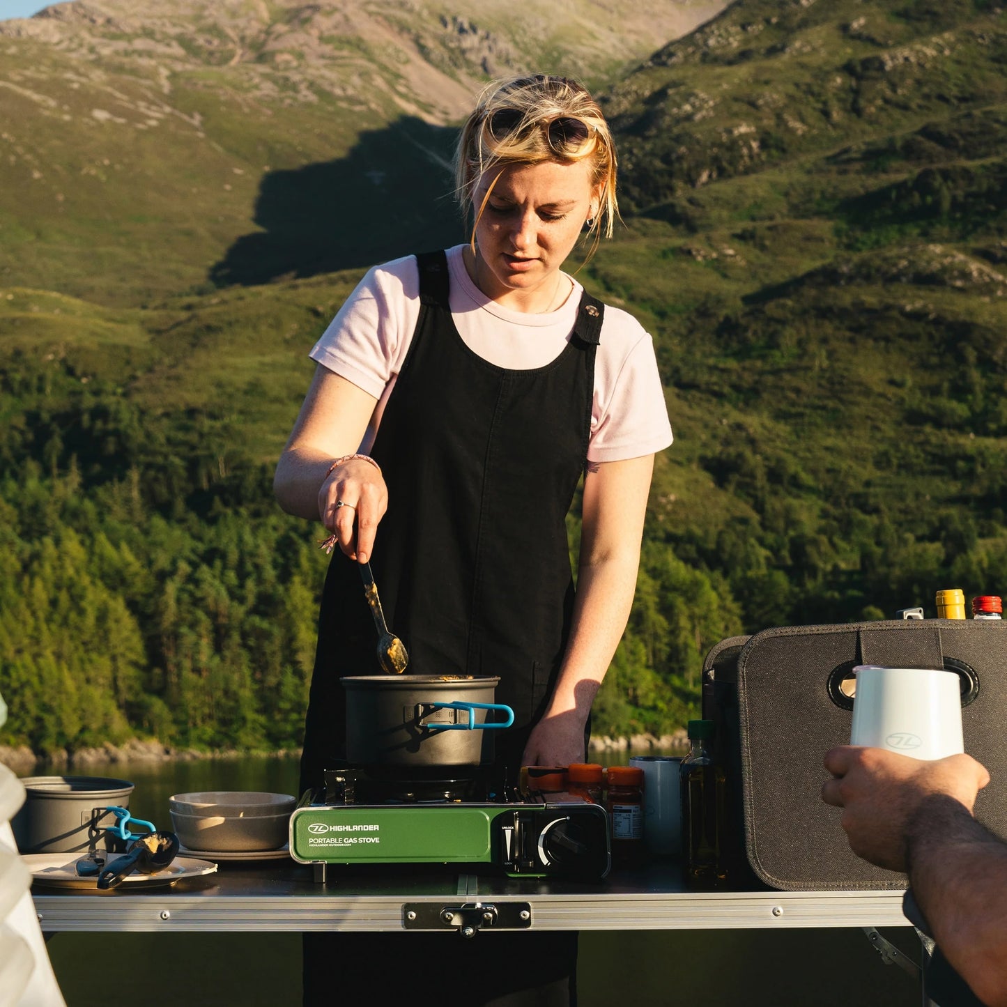Kuchenka turystyczna Highlander Outdoor Portable Gas Stove - Green