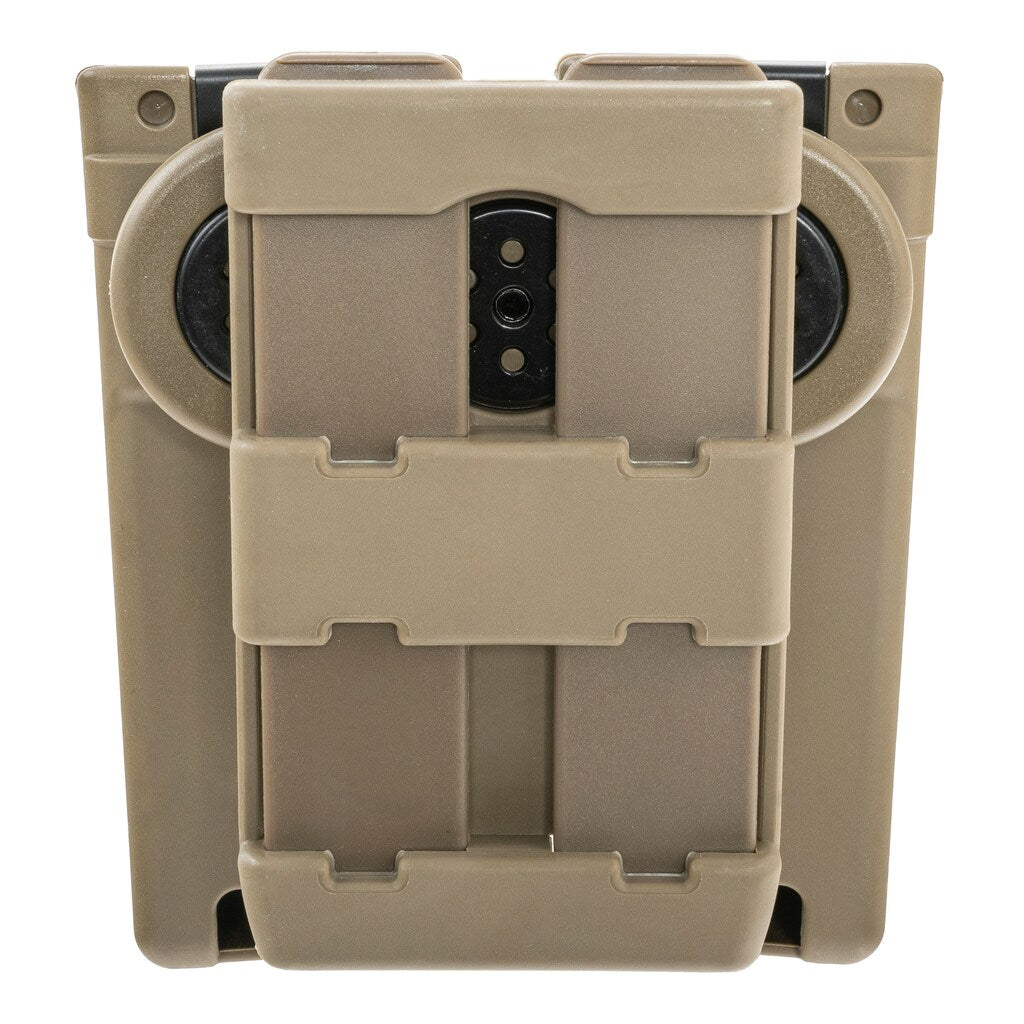 Podwójna ładownica obrotowa ESP z montażem UBC-04-2 na magazynki do MP5/Uzi/Sa vz. 61 - Khaki