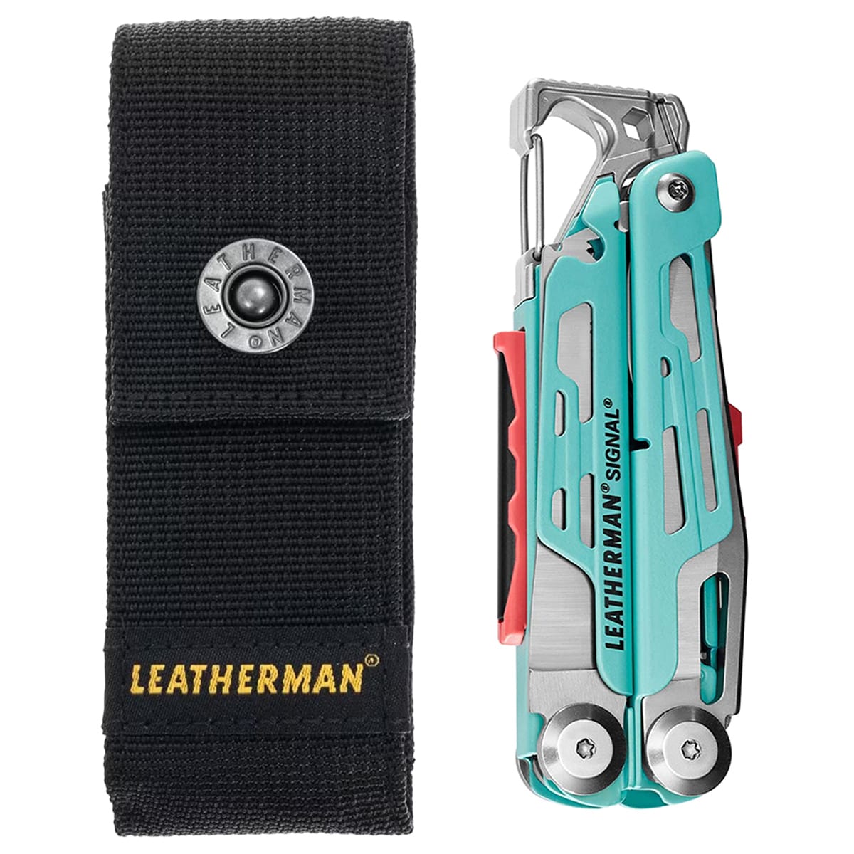 Multitool Leatherman Signal Aqua Stainless z kaburą