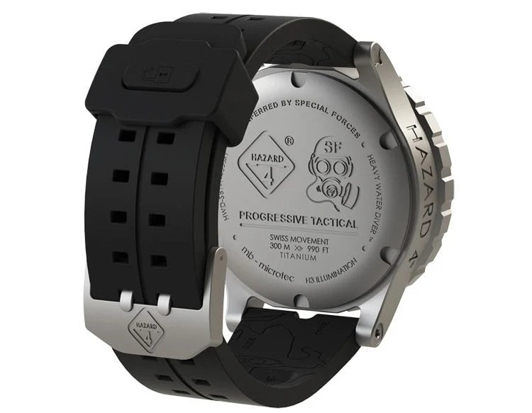 Zegarek Hazard 4 Heavy Water Diver BlackTie B GMT - White