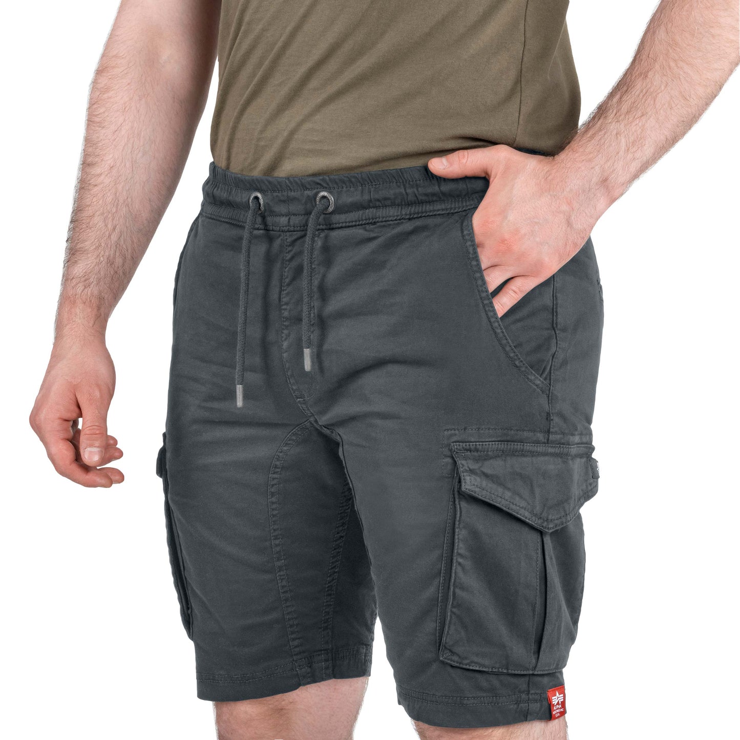 Szorty Alpha Industries Cotton Twill Jogger - Vintage Grey