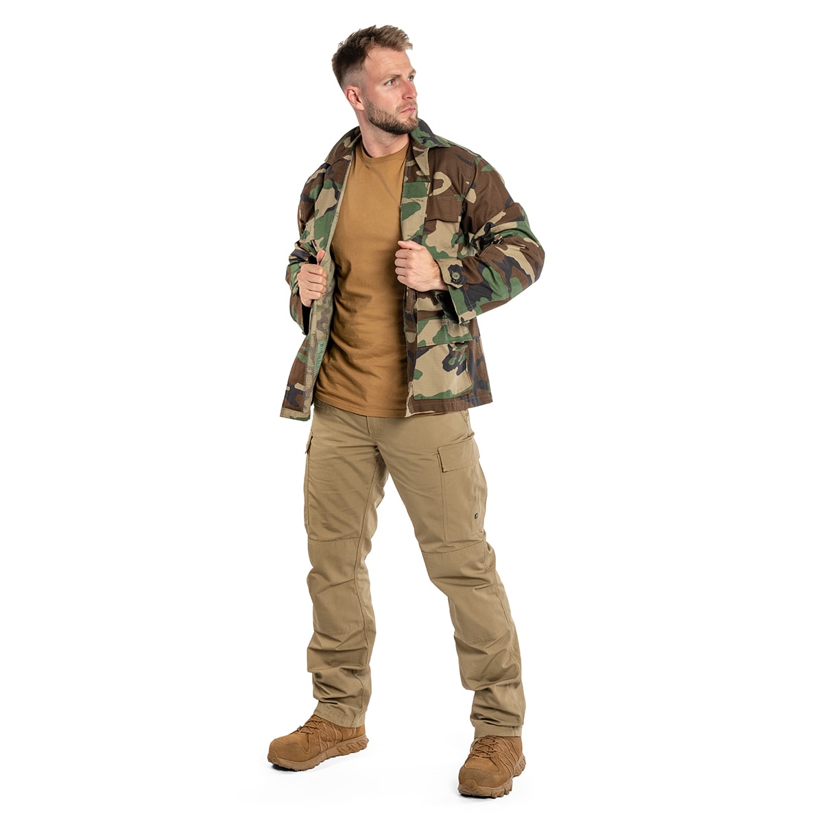 Bluza wojskowa Mil-Tec Teesar BDU Rip-Stop - Woodland
