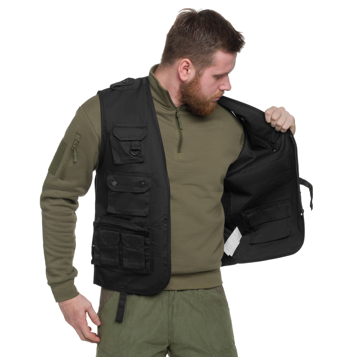 Bezrękawnik Mil-Tec Hunt & Fishing Mesh - Black