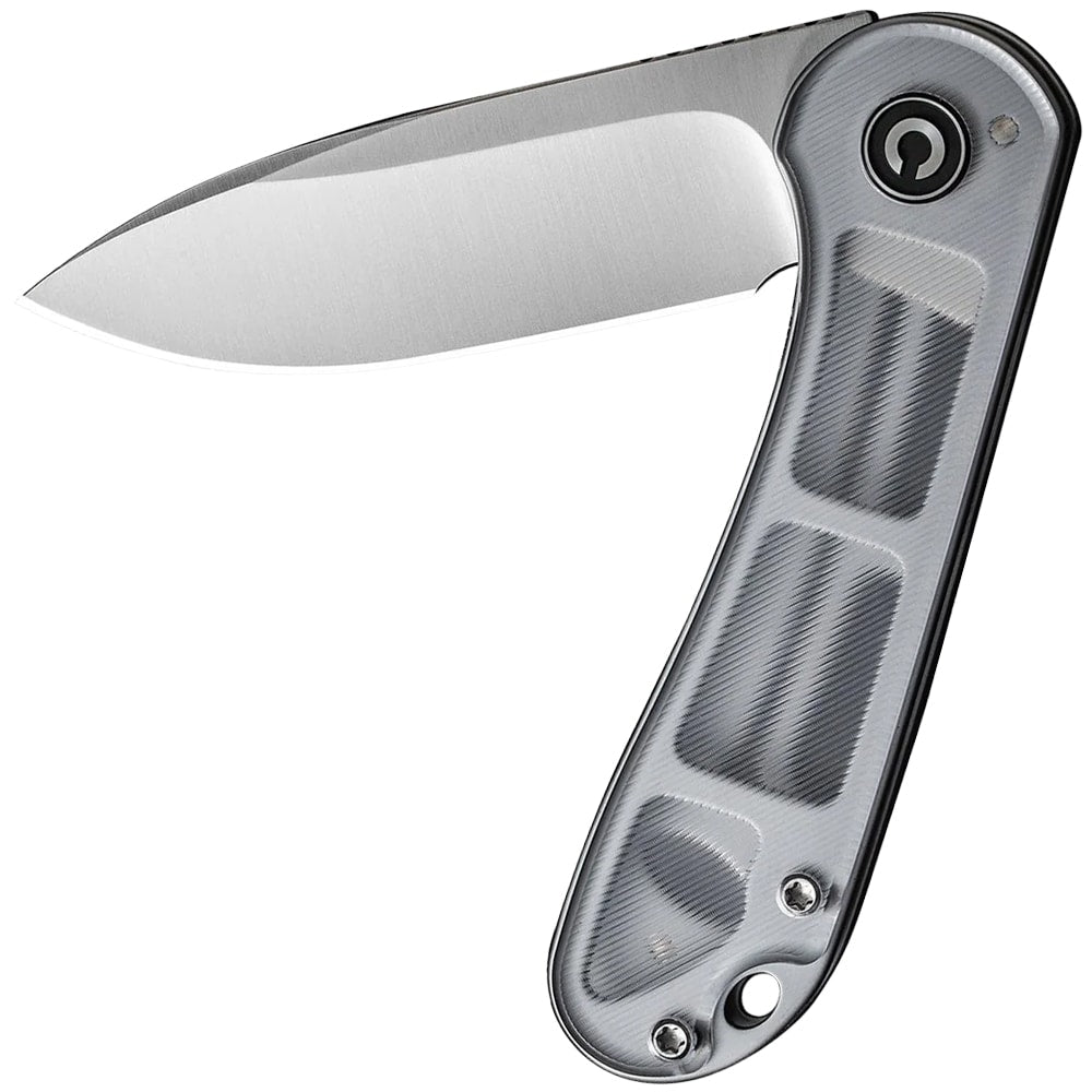 Nóż składany Civivi D2 Elementum Flipper C907A-7 - Satin/Polished Clear Lexan