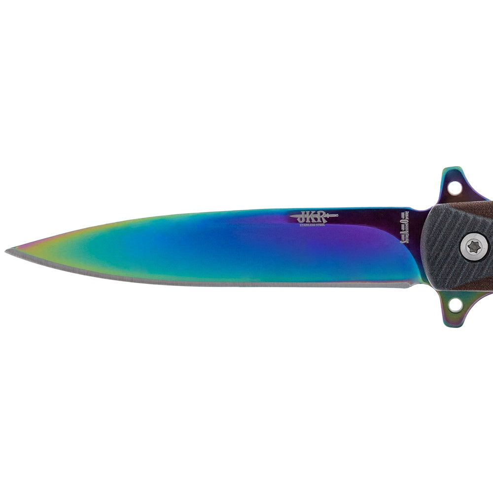 Nóż składany Joker Rainbow Siciliana Spring Assisted