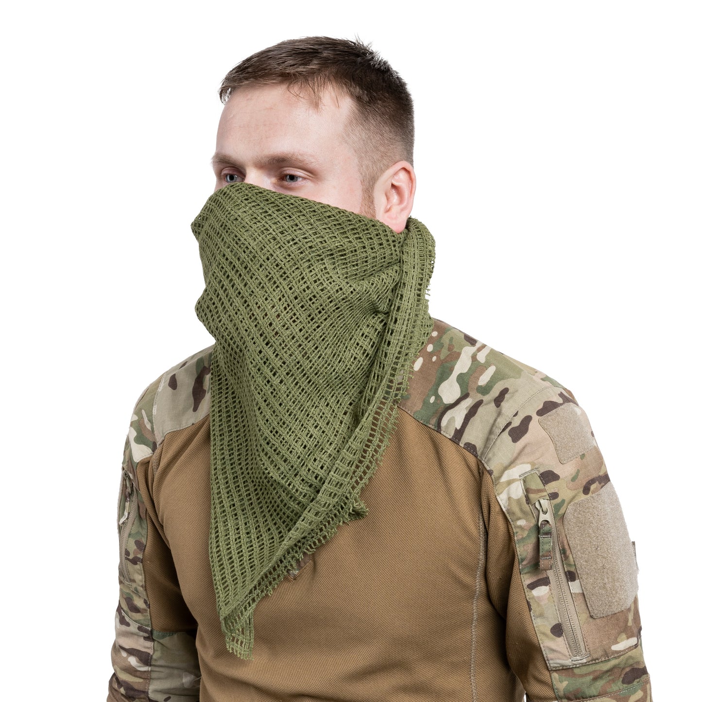 Szal snajperski Highlander Forces Scrim Net Scarf - Olive