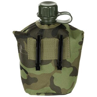Manierka MFH z pokrowcem 1 l - M95 CZ Camo