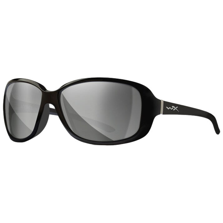 Okulary damskie Wiley X Affinity - Silver Flash/Gloss Black