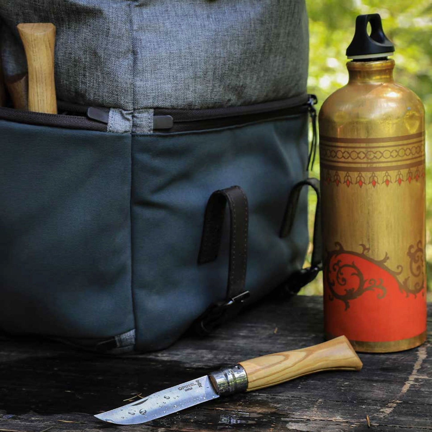 Nóż składany Opinel No.8 INOX Luxury Olive