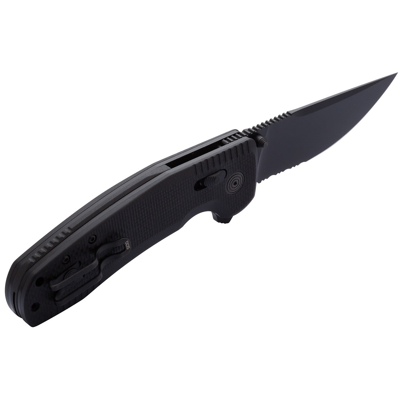 Nóż składany SOG TAC XR Serrated - Blackout