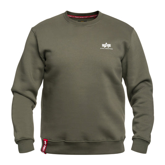 Bluza Alpha Industries Basic Sweater Small Logo - Dark Olive