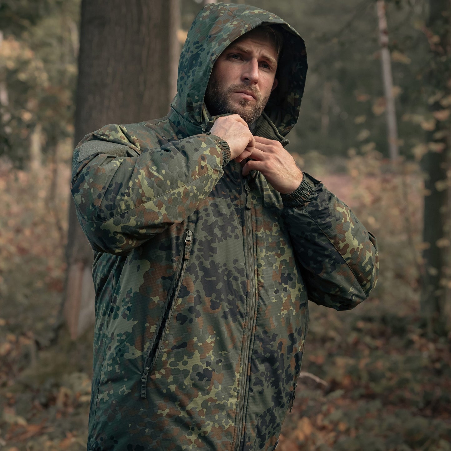 Kurtka Helikon Level 7 Climashield Apex 100 g - Flecktarn
