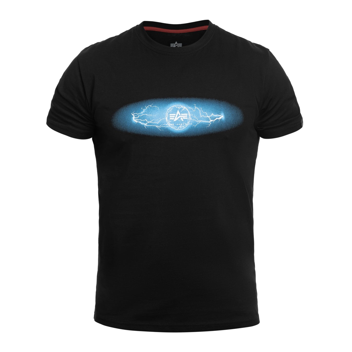 Koszulka T-Shirt Alpha Industries Lightning - Black/Blue