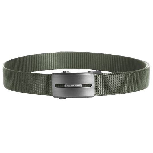 Pas Pentagon Regal Belt 35 mm - Steel/Olive Green