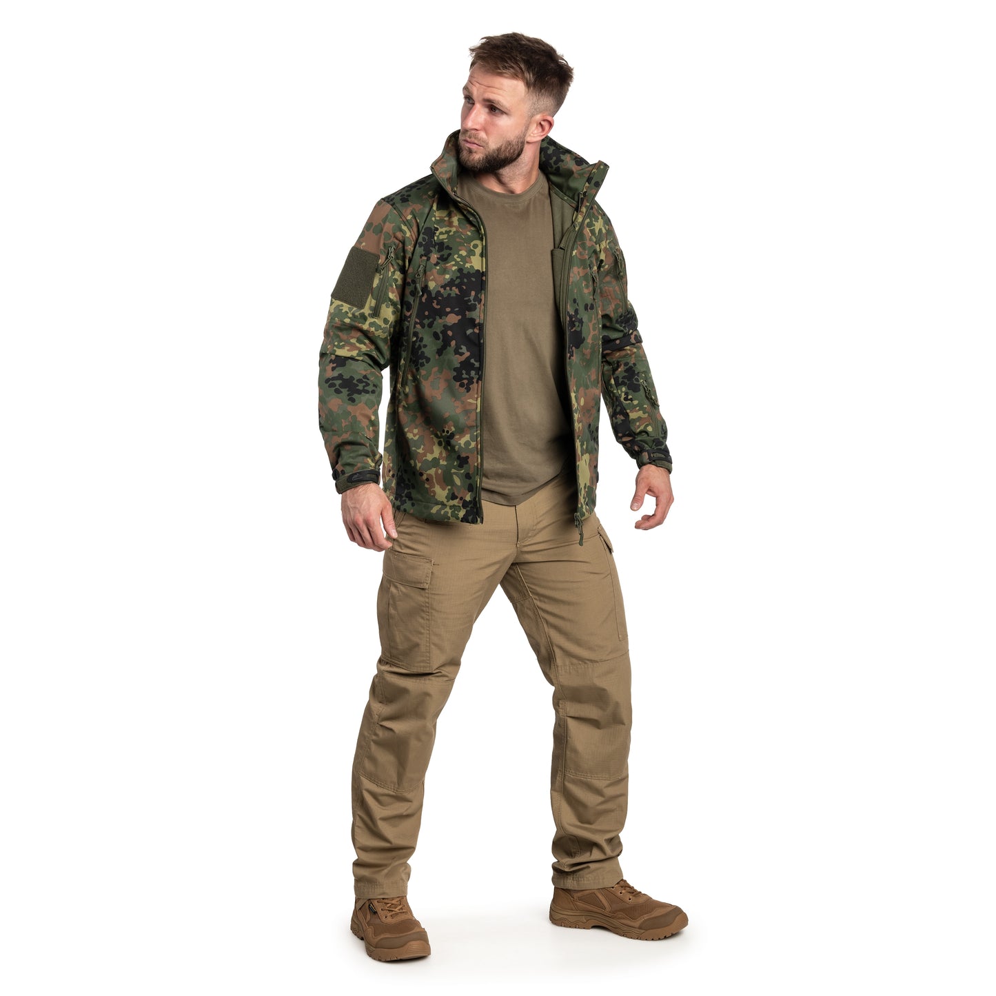 Kurtka Helikon Gunfighter Softshell Shark Skin Windblocker - Flecktarn