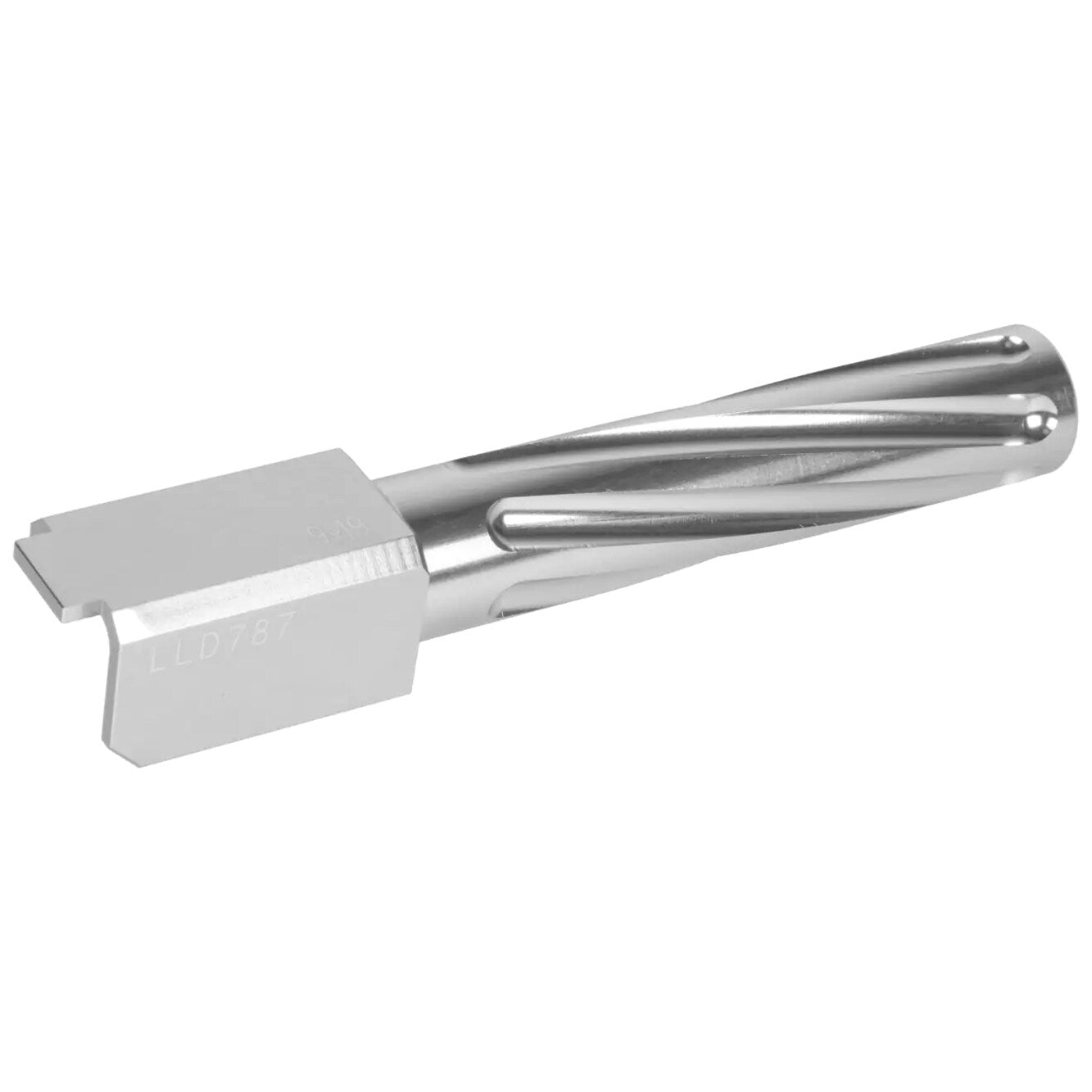 Lufa zewnętrzna Nine Ball Non-Recoiling Fixed Twisted do replik Tokyo Marui Glock G19 gen.3, gen.4 - Silver