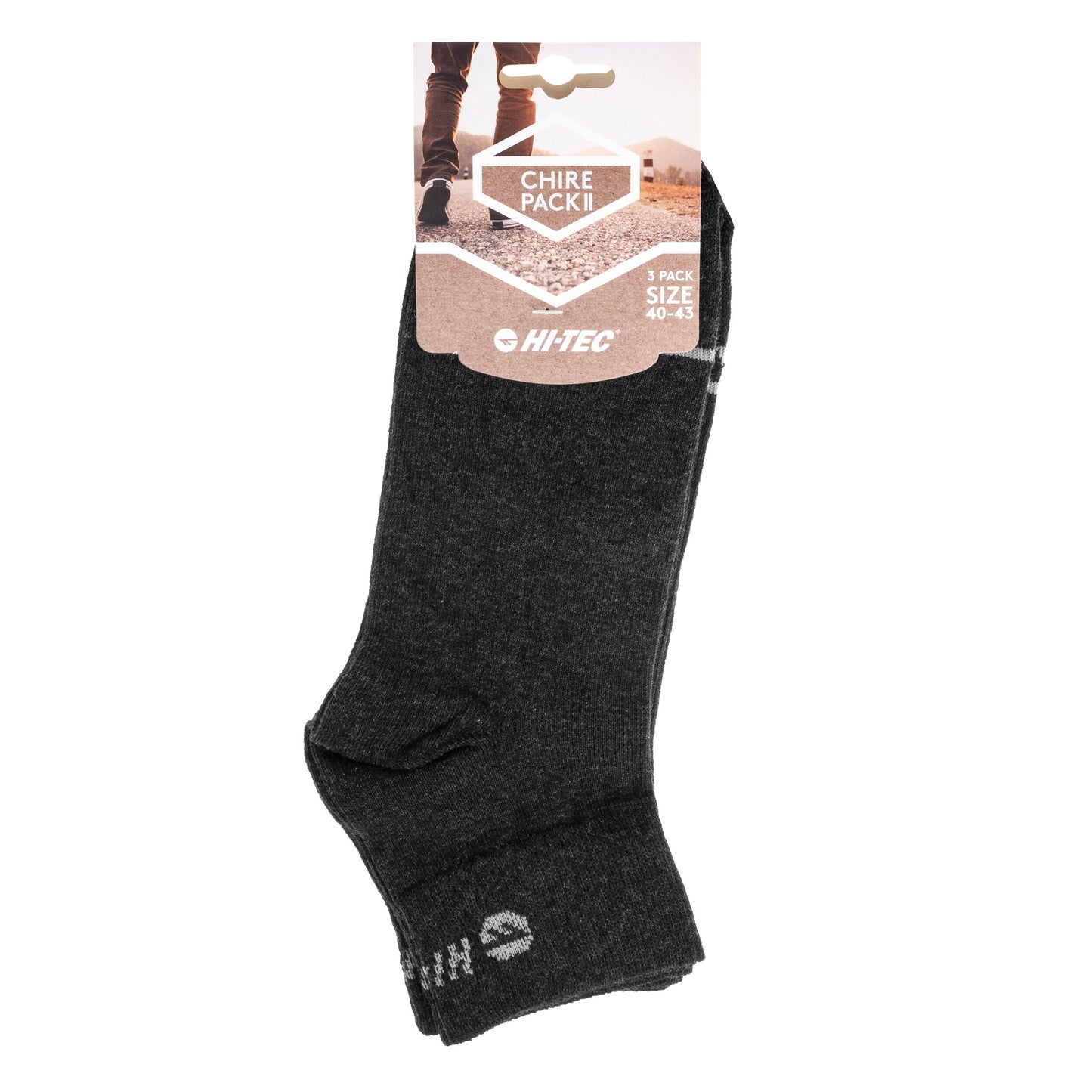 Skarpety Hi-Tec Chire Pack - Dark Grey Melange - 3 pary