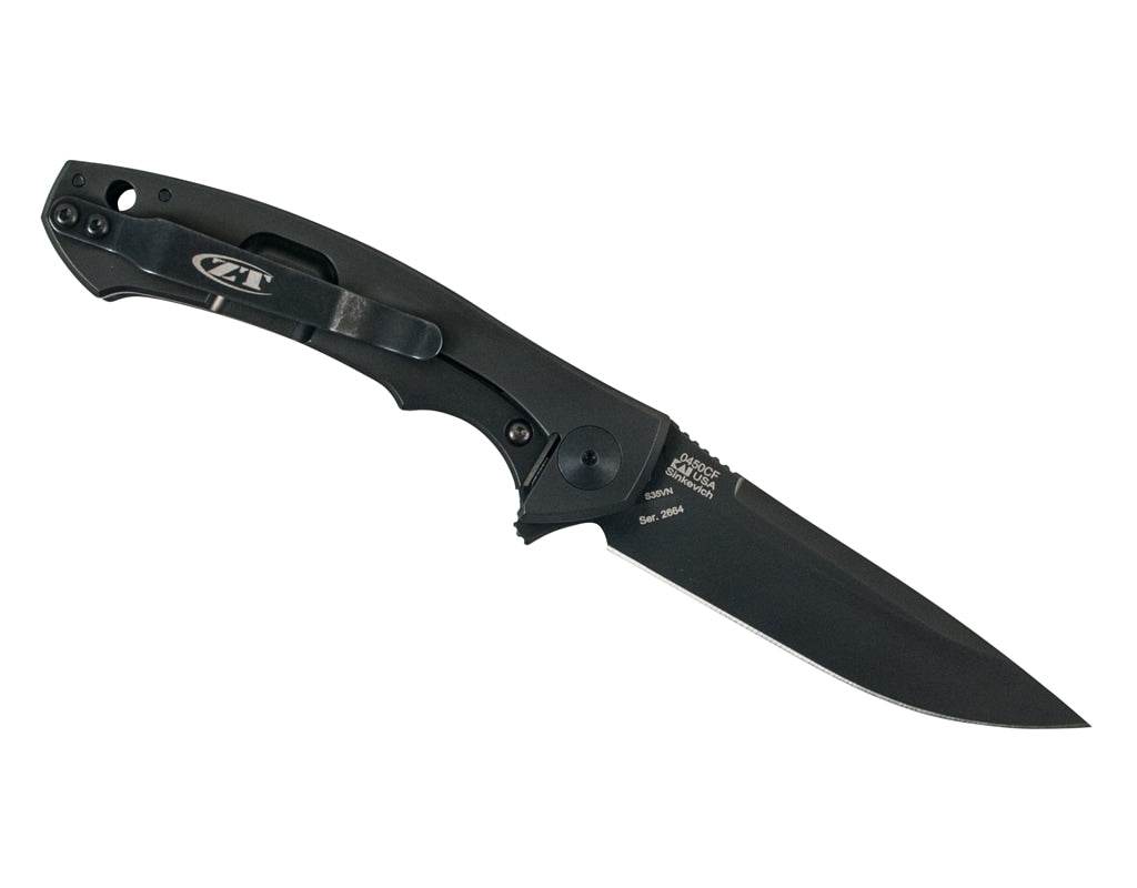 Nóż składany Zero Tolerance KVT Black Carbon Fiber 0450CF