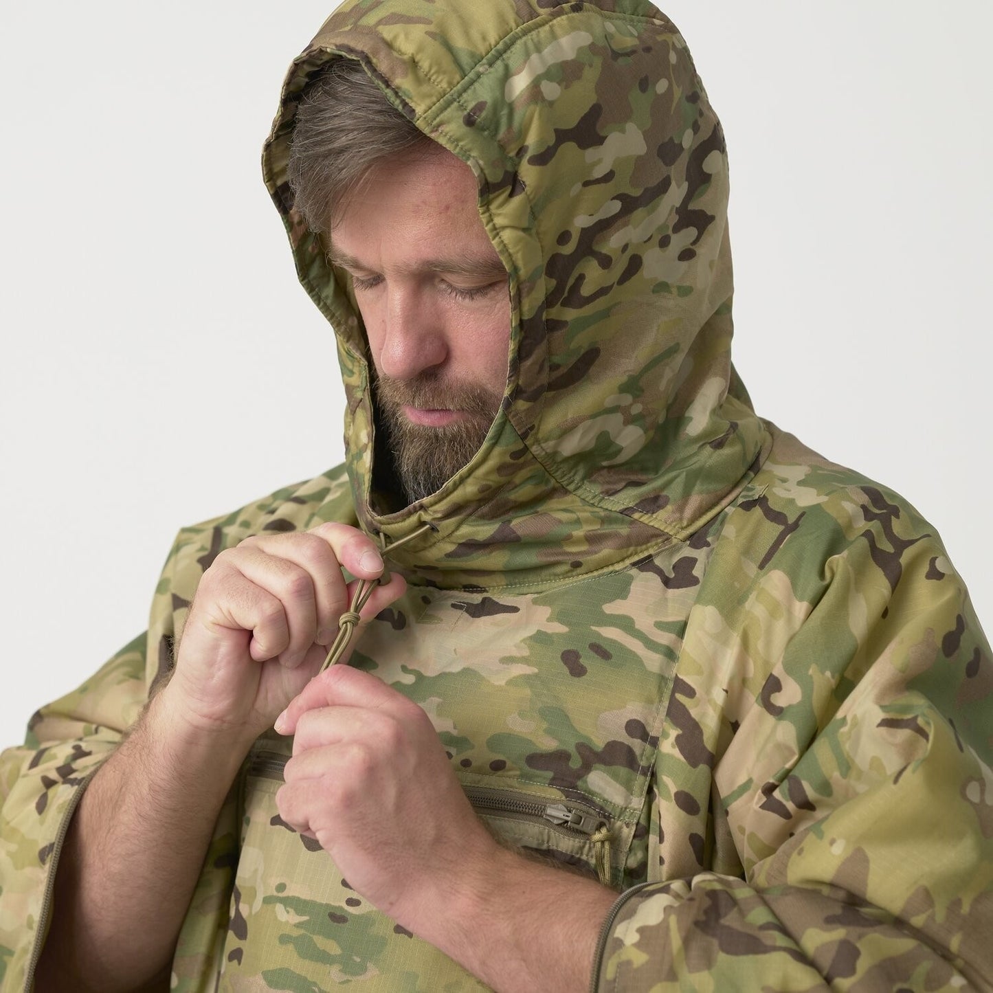 Ponczo Helikon Swagman Roll Climashield Apex z funkcją śpiwora - MultiCam