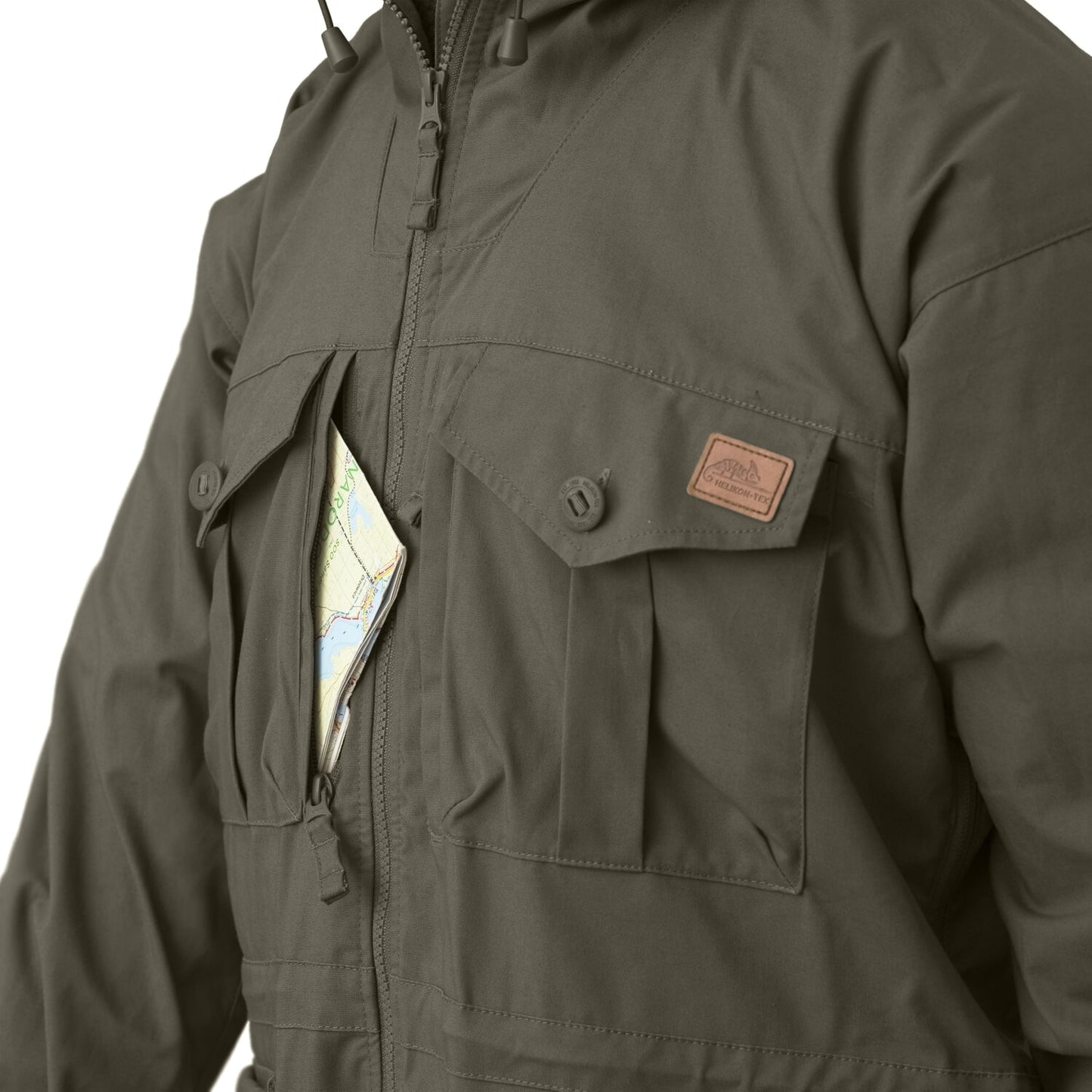 Kurtka Helikon SAS Smock Duracanvas - Taiga Green