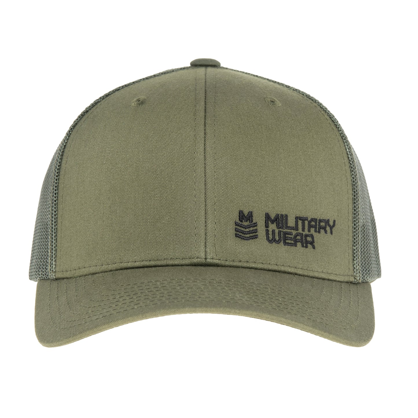 Czapka z daszkiem Military Wear Haft Retro Trucker - Olive