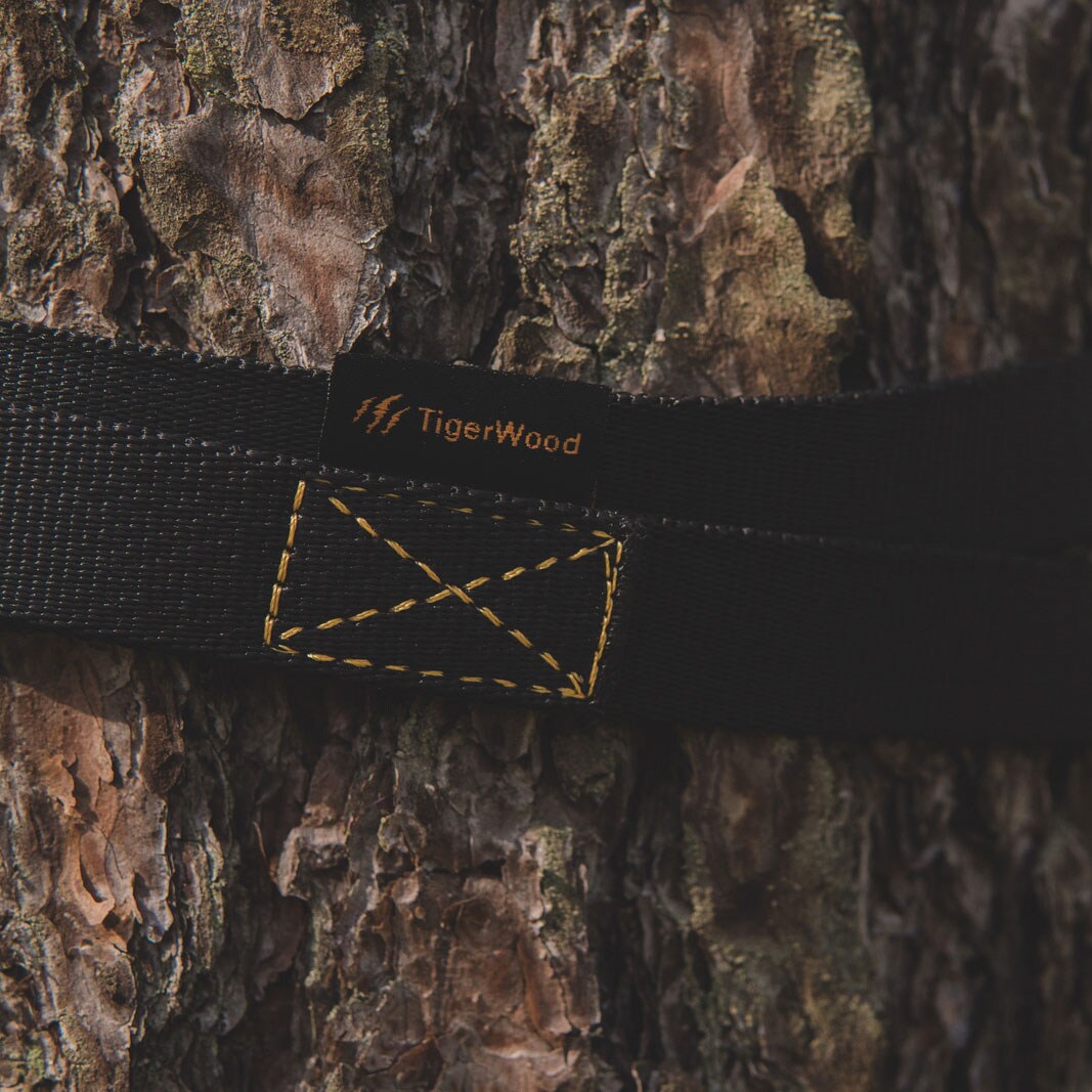 Taśmy do mocowania hamaka TigerWood 3 m - Black