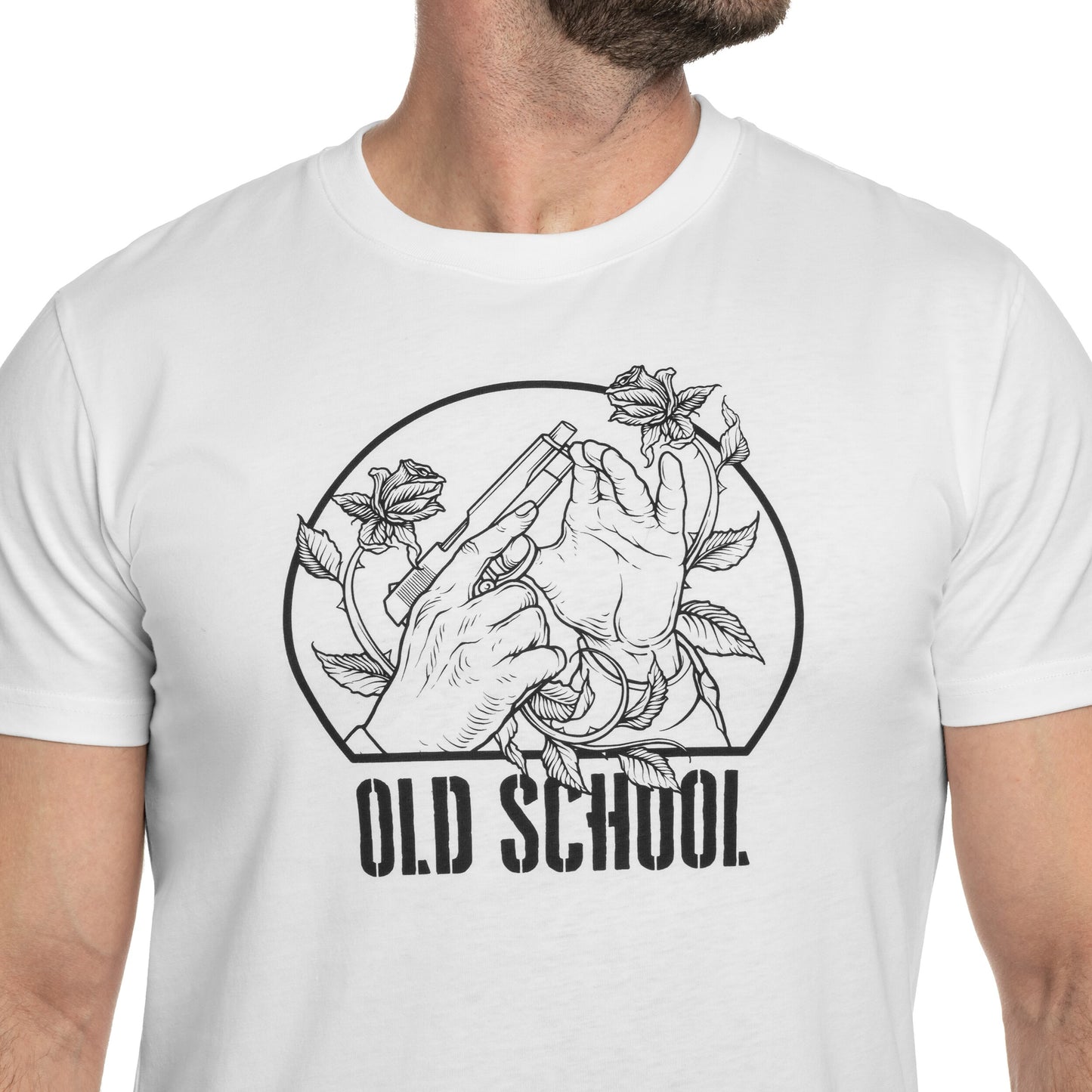Koszulka T-Shirt Helikon Old School - White