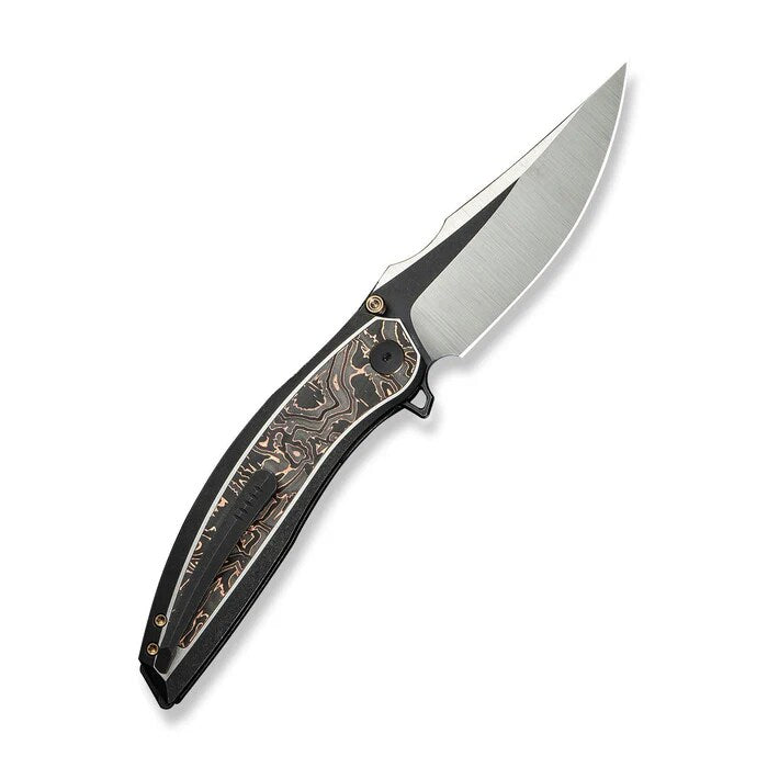 Nóż składany WE Knife Quinseris - Black Titanium/Copper Foil