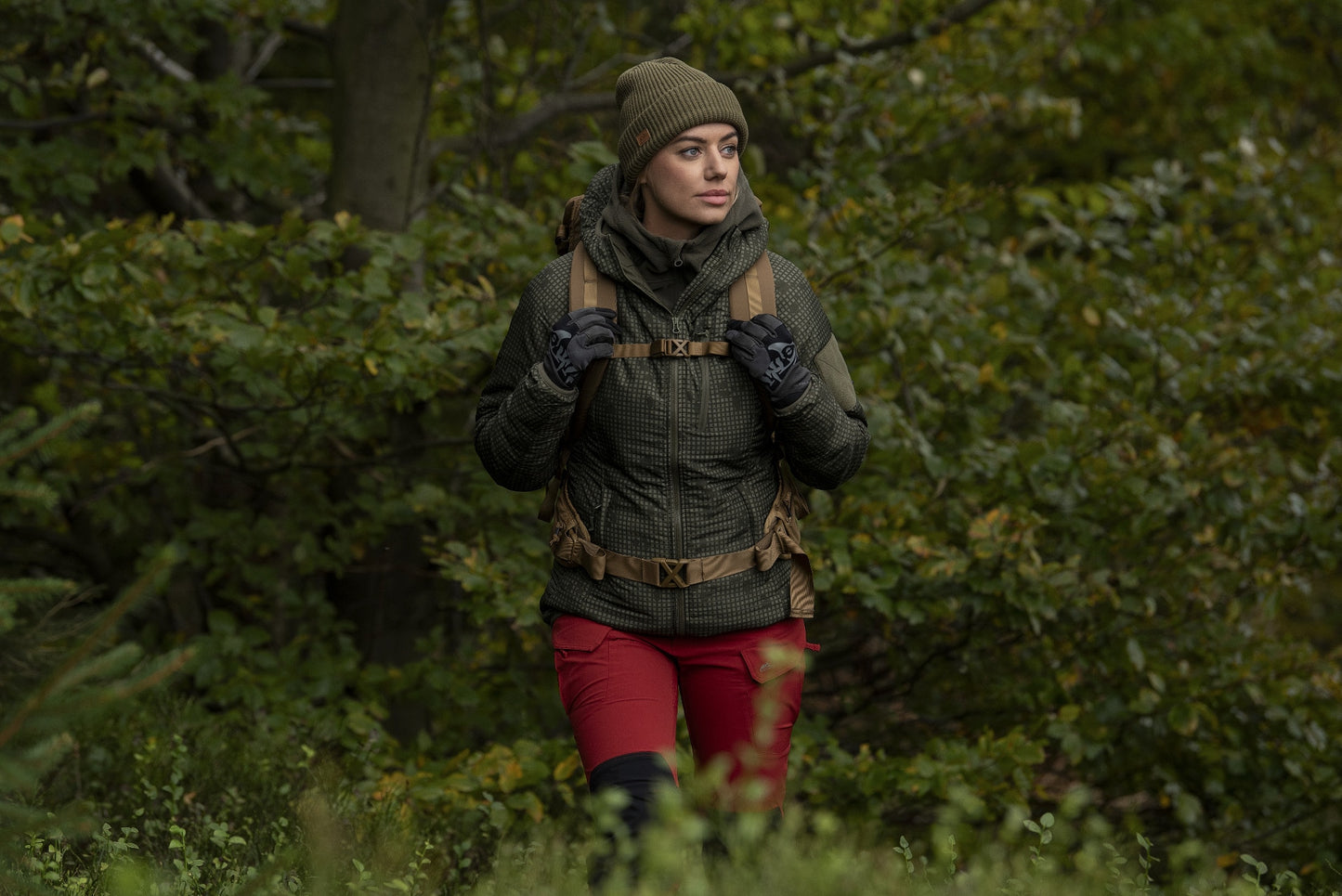 Kurtka damska Helikon Wolfhound Hoodie - Desert Night Camo