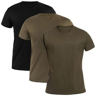 Koszulka wojskowa T-shirt Black/Forest Green/Khaki - 3 szt.