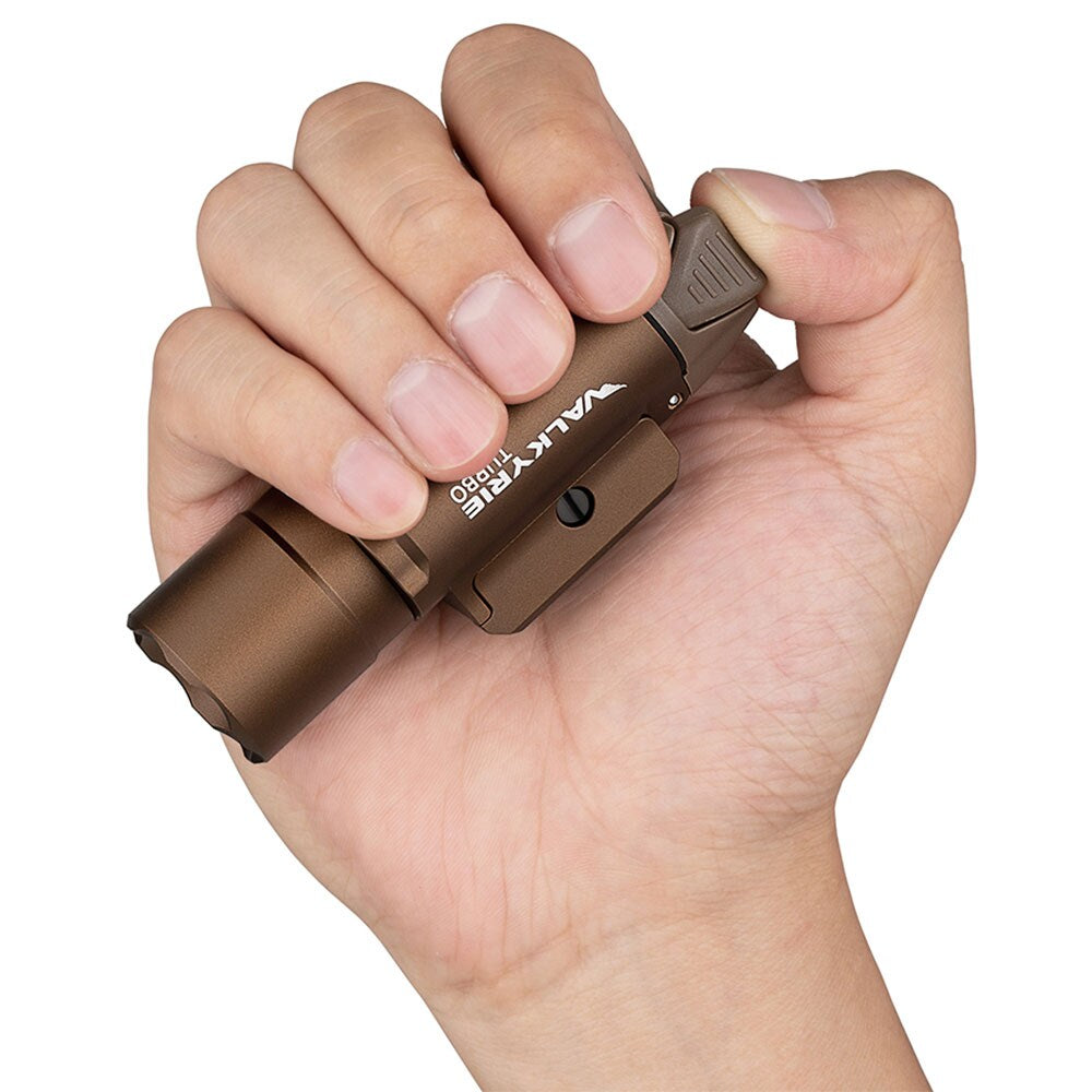 Latarka laserowa na broń Olight LEP Valkyrie Turbo Desert Tan - 250 lumenów