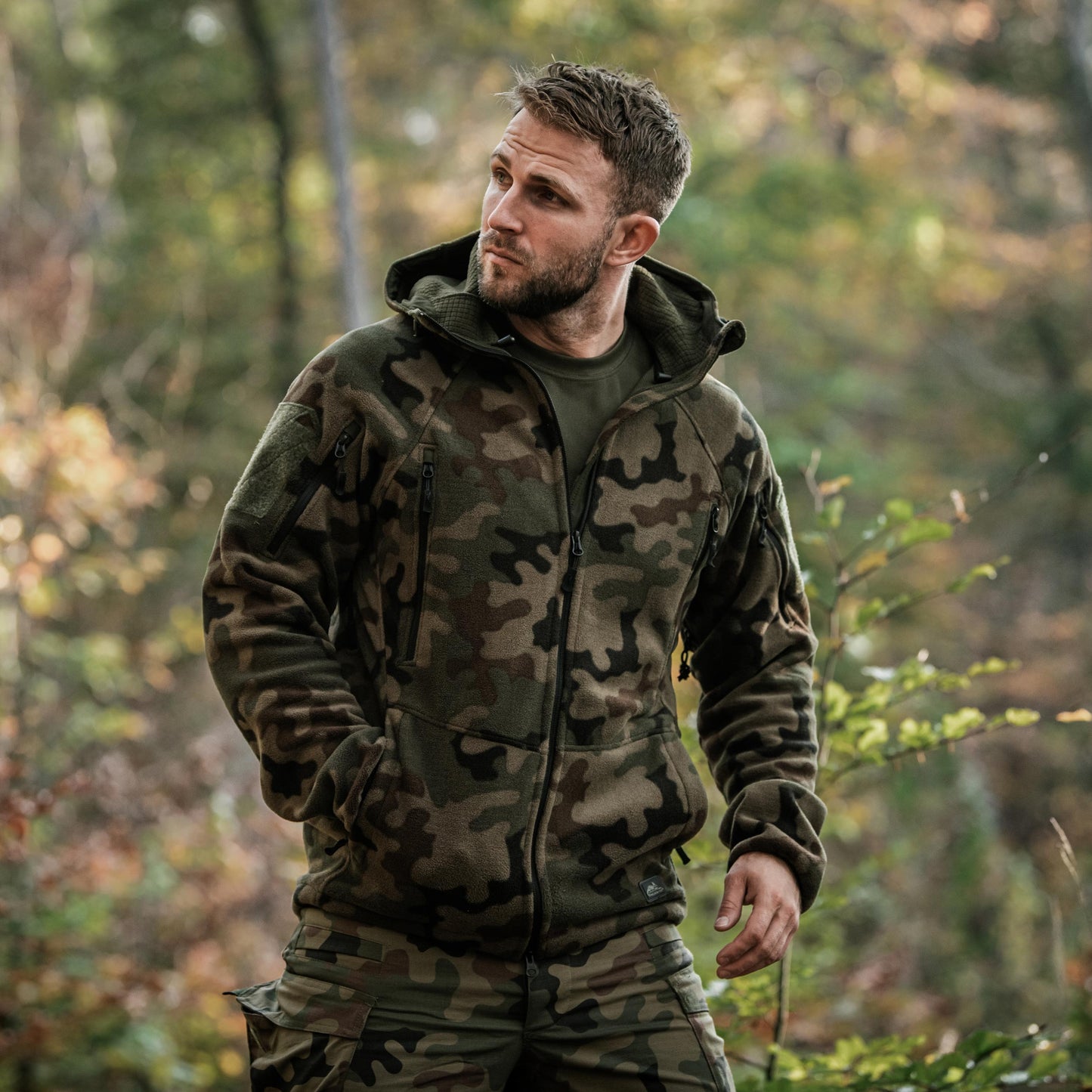 Polar Helikon Patriot MK2 Hybrid Fleece - wz.93 Pantera PL Woodland