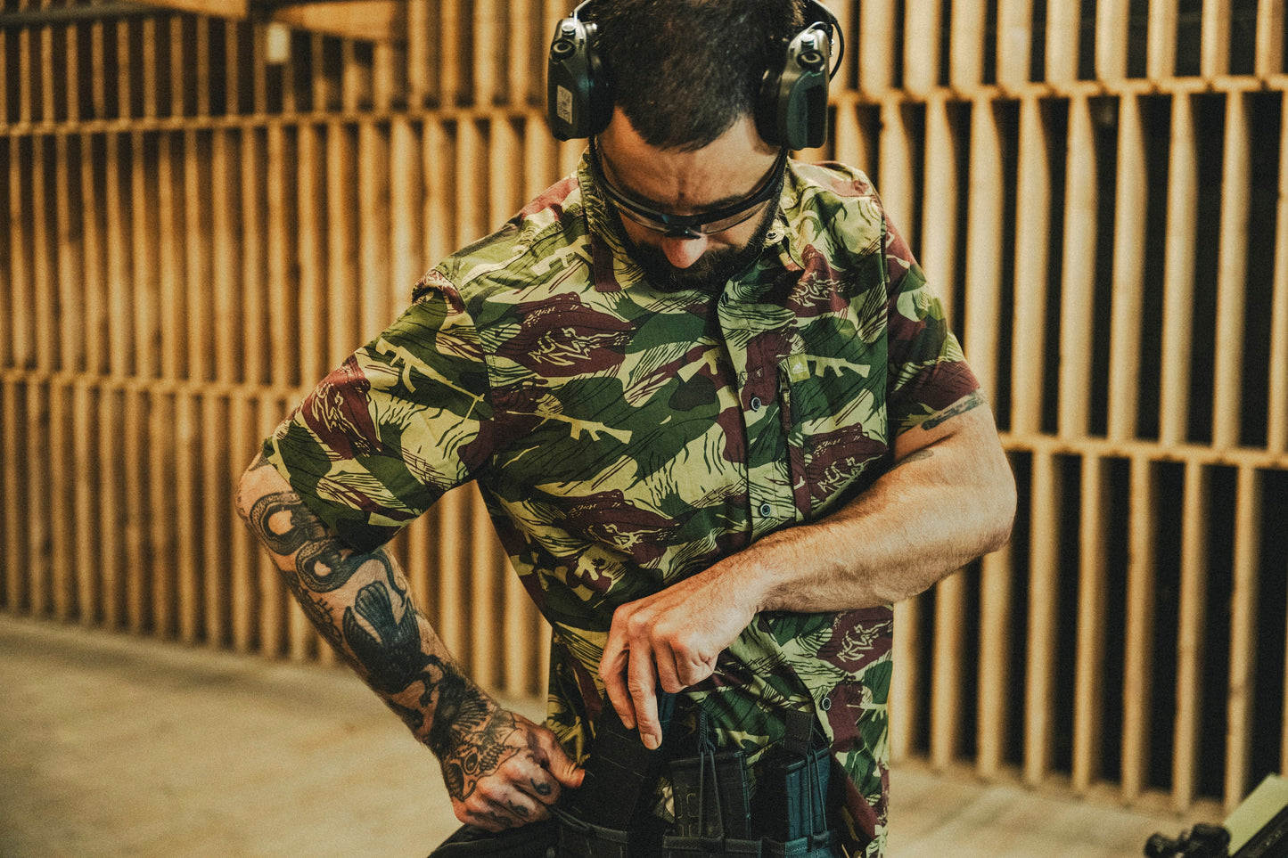 Koszula Helikon Tactical Hawaiian Short Sleeve - Brushstroke Camo