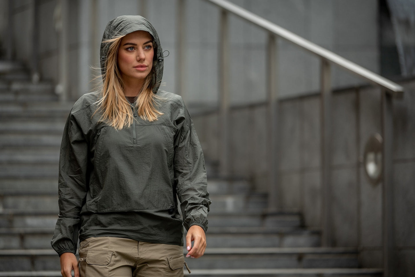 Kurtka Helikon Windrunner Windshirt WindPack - Alpha Green