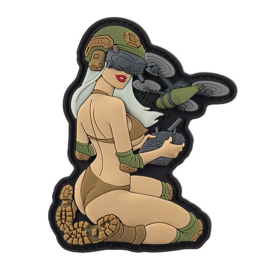 Naszywka M-Tac Tactical Girl No.6 PVC - Coyote/Olive