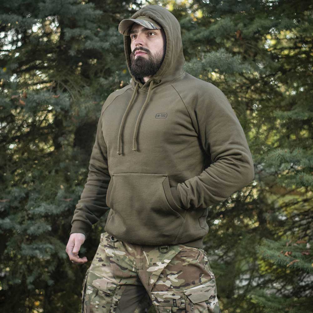 Bluza M-Tac Hoodie Cotton Raglan Hard - Dark Olive