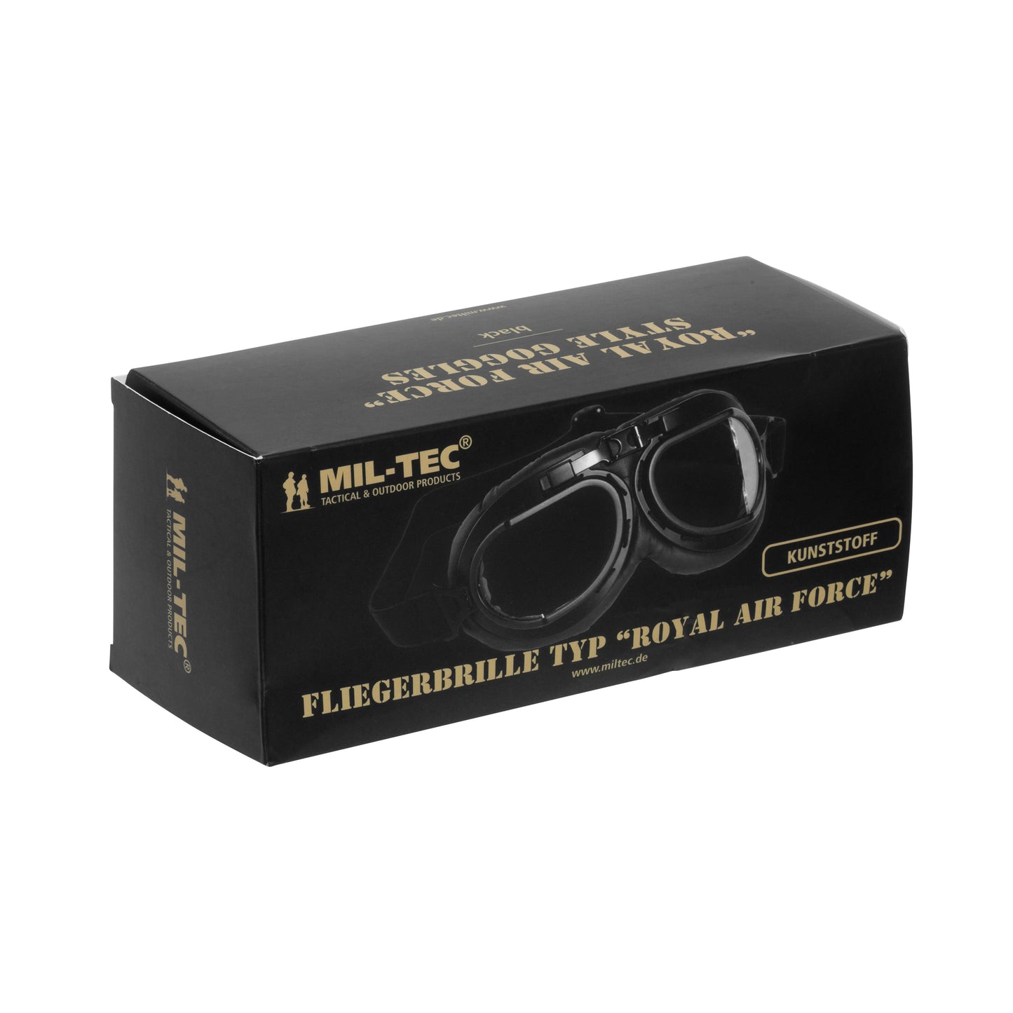 Gogle lotnicze Mil-Tec RAF replika Black