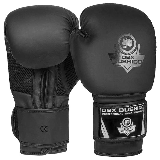 Rękawice bokserskie DBX Bushido Black Master B-2V12 - Czarne/Szare