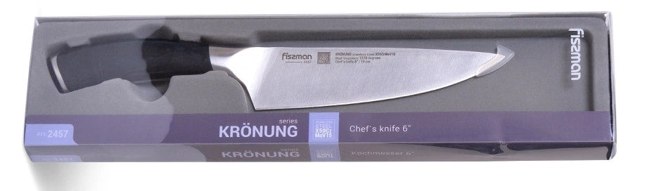 Nóż szefa kuchni Fissman Kronung 16 cm - Black