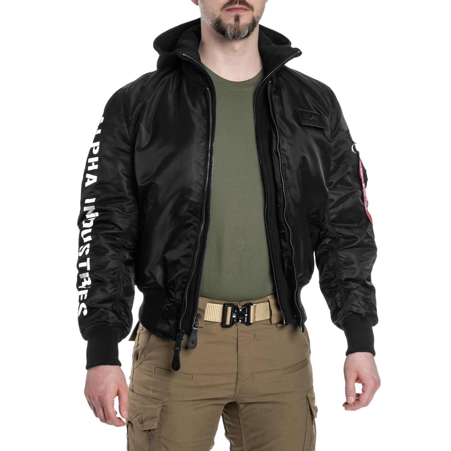 Kurtka Alpha Industries MA-1 D-Tec SE - Black/Reflective