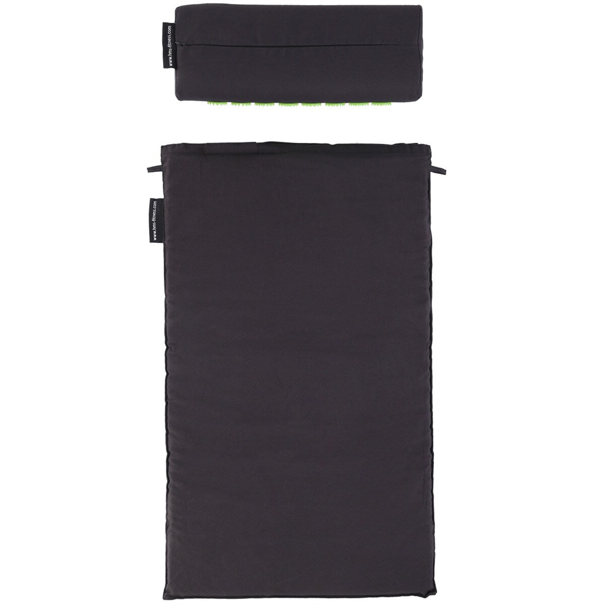 Mata z poduszką do akupresury HMS Premium AKM03 - black/green