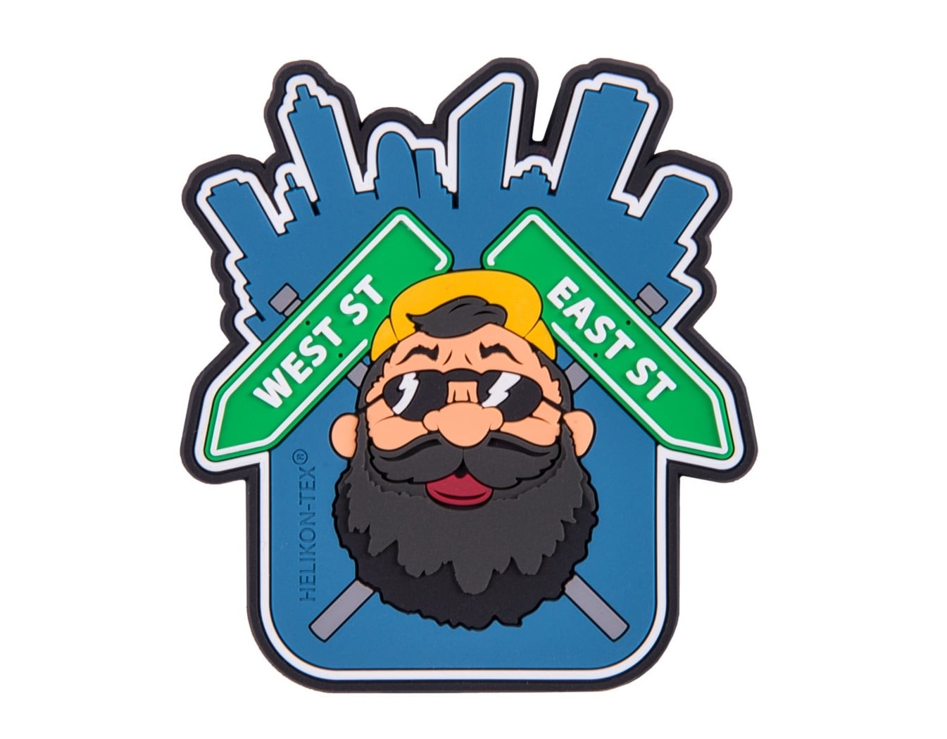 Naszywka Helikon Beardman Urban PVC Blue
