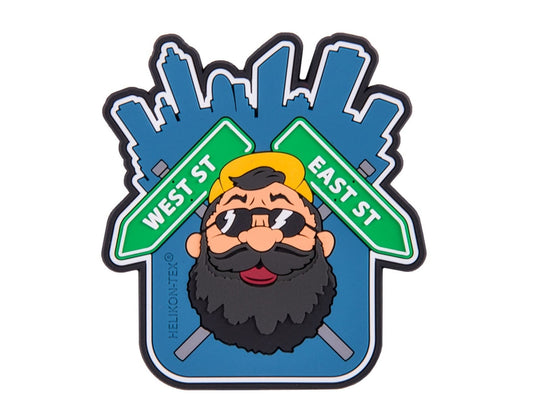 Naszywka Helikon Beardman Urban PVC Blue