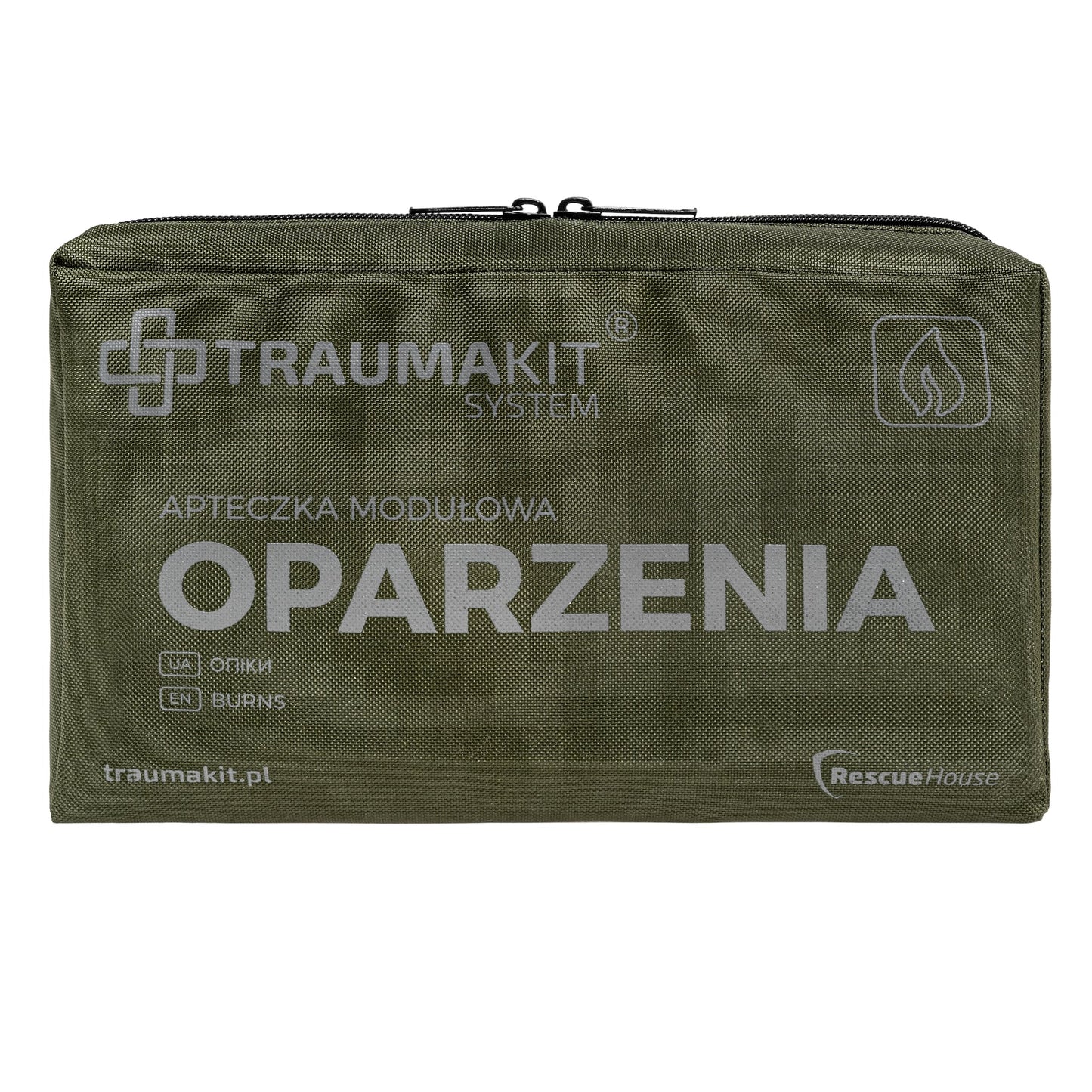 Apteczka modułowa AedMax Trauma Kit O Zielona - Oparzenia