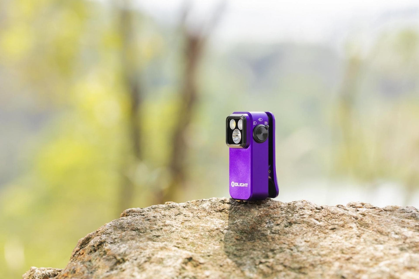 Latarka akumulatorowa Olight Oclip Pro Purple - 500 lumenów