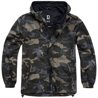 Kurtka Brandit Summer Windbreaker Frontzip Ripstop - Dark Camo