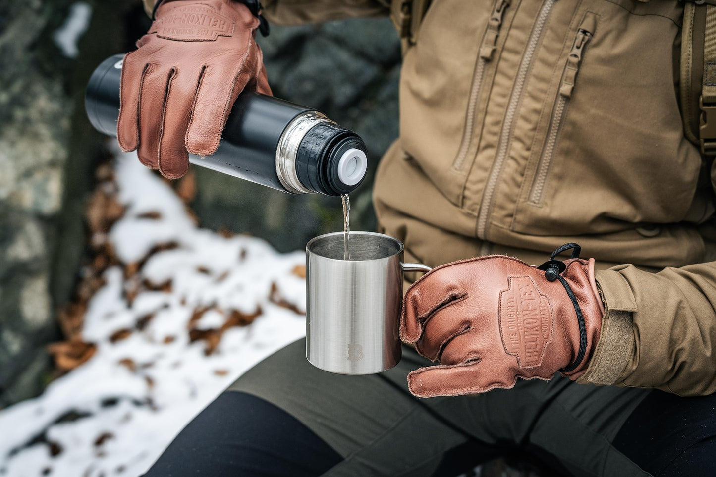 Kubek termiczny Badger Outdoor Steel Boy 400 ml - Silver