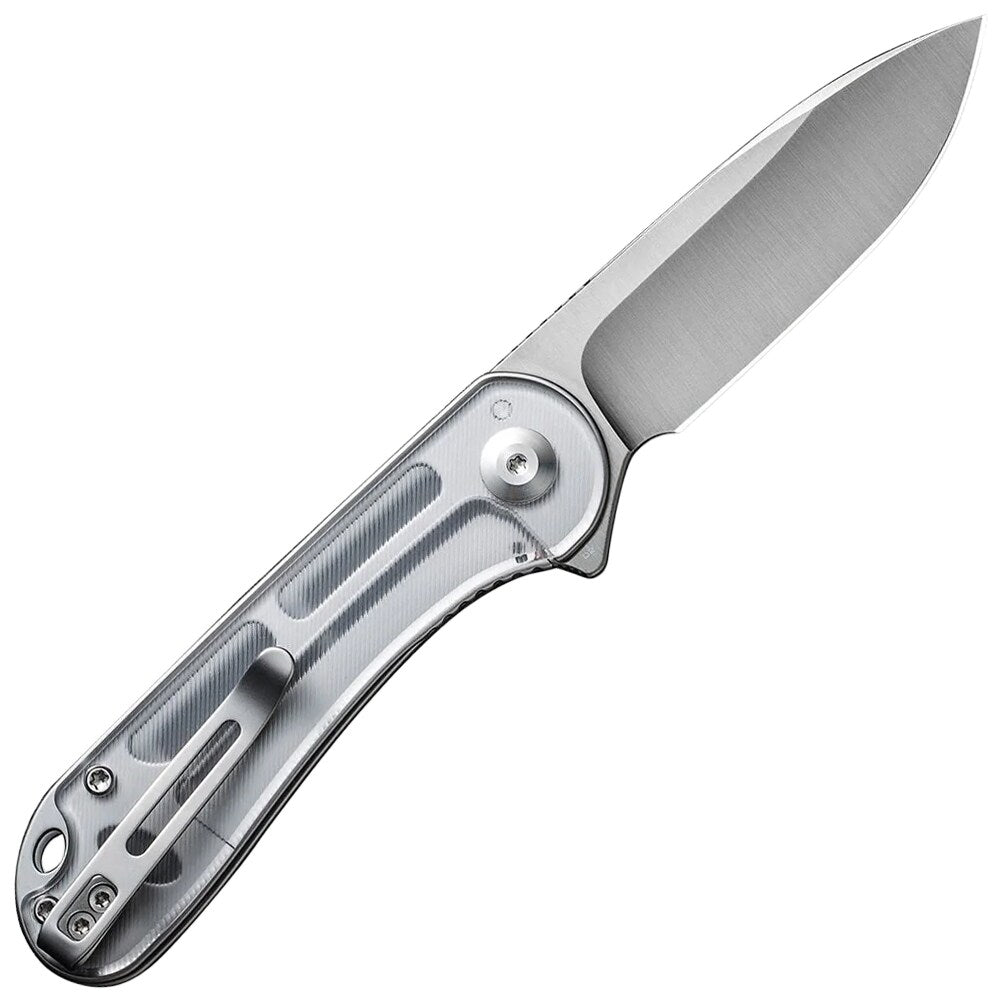 Nóż składany Civivi D2 Elementum Flipper C907A-7 - Satin/Polished Clear Lexan